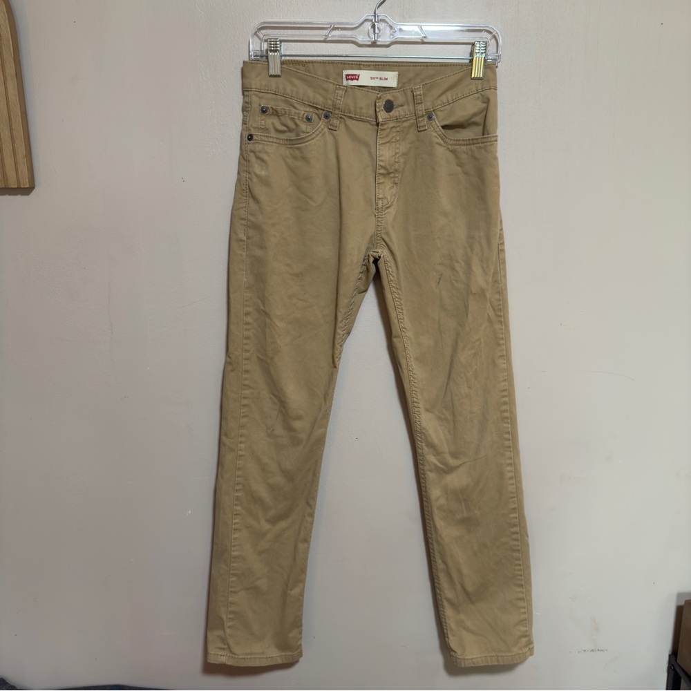 Levi's Khaki Slim Jeans Boys Size 14